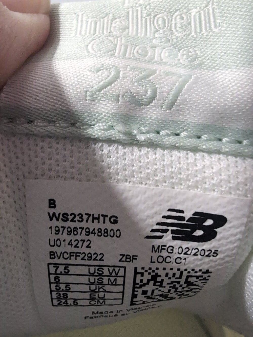 New Balance Classics 237v1 Women's Size 7.5 Mineral/Sea Water Sneakers NWB - Picture 7 of 8
